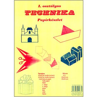 Technika papírkészlet - I.osztályos