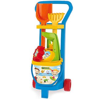 Húzós kocsi homokozó szettel – Wader