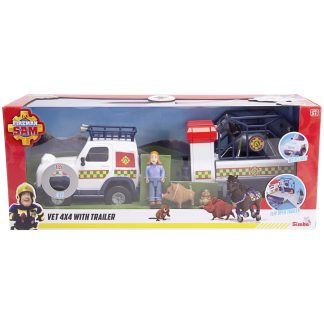 Sam a tűzoltó: VET 4×4 pótkocsival és Lizzie figurával játékszett