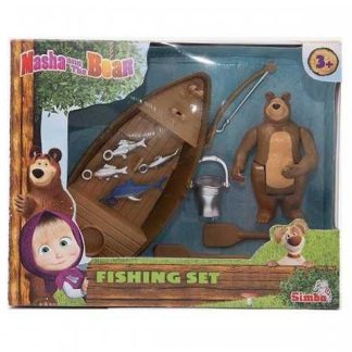 Mása és a medve horgászcsónak játékszett - Simba Toys