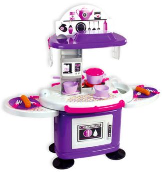 Lila játék konyha kiegészítőkkel 40*80*78cm