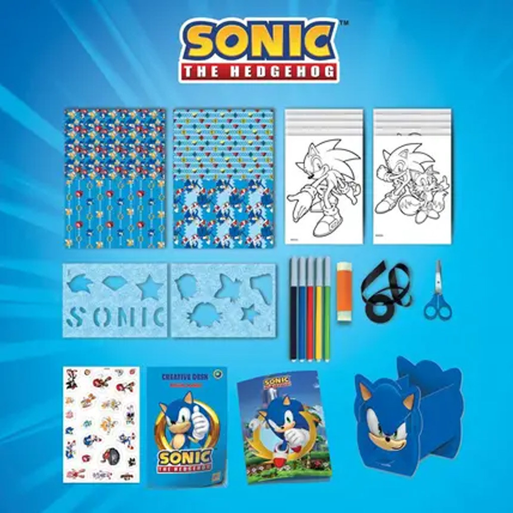 Sonic Kreatív színező szett táskában – Lisciani - Image 3