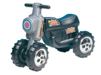 Lábbal hajtós fekete cross motor