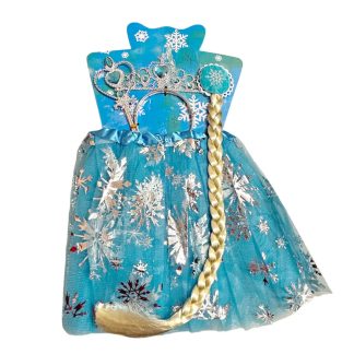 Hercegnő gyermek jelmez szett, kék