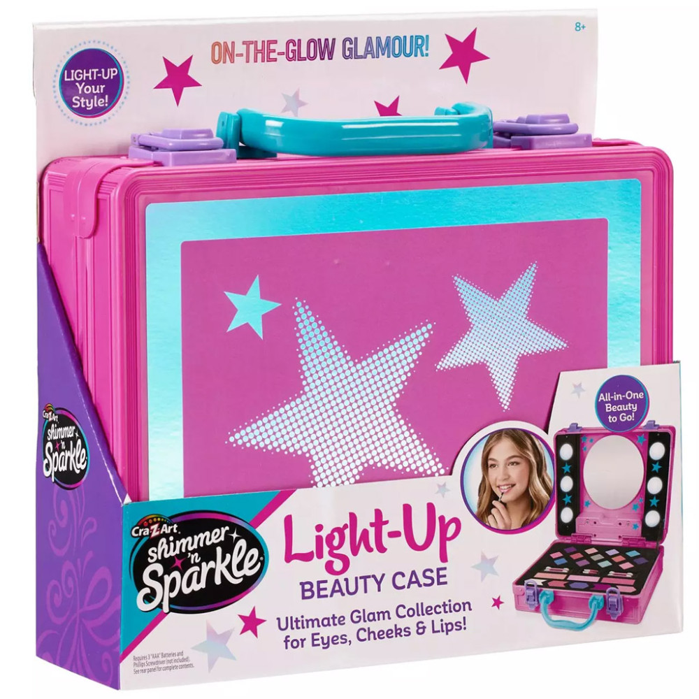 CRA-Z-ART Shimmer 'n Sparkle: Szépségbőrönd tükörrel és világítással - Image 2