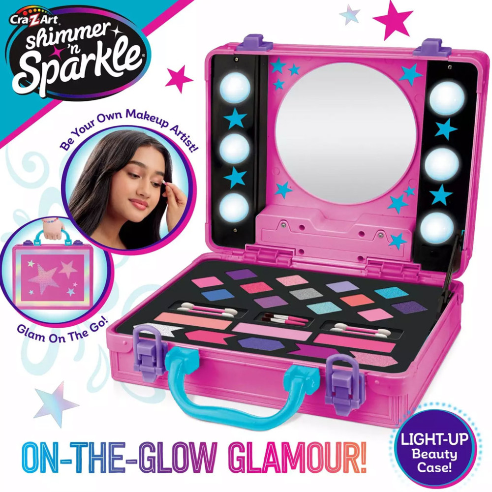 CRA-Z-ART Shimmer 'n Sparkle: Szépségbőrönd tükörrel és világítással - Image 4