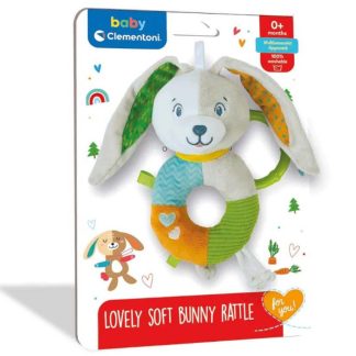 Clementoni Baby Nyuszis Puha bébi  csörgő