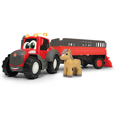 ABC: Massey Ferguson állatszállító traktor fénnyel és hanggal - Simba Toys - Image 2