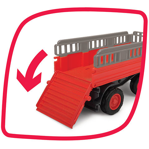 ABC: Massey Ferguson állatszállító traktor fénnyel és hanggal - Simba Toys - Image 4