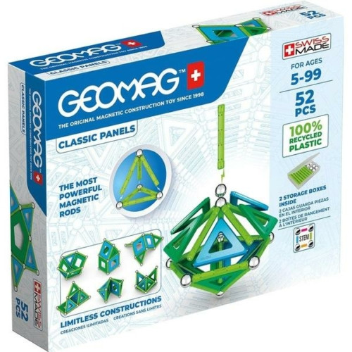 Geomag Green Line Classic Panel 52 db-os mágneses építőjáték