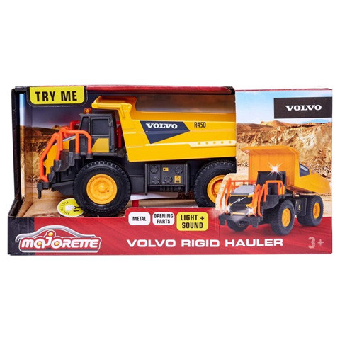 Majorette : Volvo Dömper fénnyel és hanggal 20 cm - Simba Toys