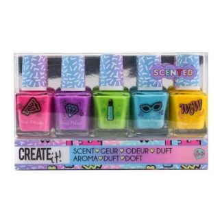 Create It! Körömlakk 5 db-os szett, illatos – Canenco