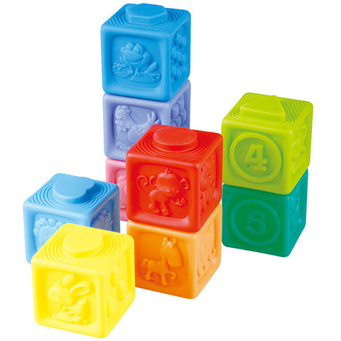 Playgo Puha szivárvány építőkockák - Image 2