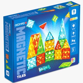 Geomag: Magnetic Tiles Gems mágneses építőkocka 16db-os szett