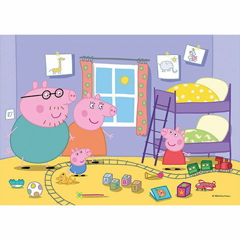 Clementoni Peppa malac Supercolor 2 az 1-ben puzzle 2x20db-os - Clementoni - Image 2