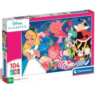 Disney Klasszikus Alice csodaországban 104 db-os puzzle- Clementoni