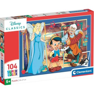 Disney Pinokkió 104 db-os Supercolor puzzle Clementoni