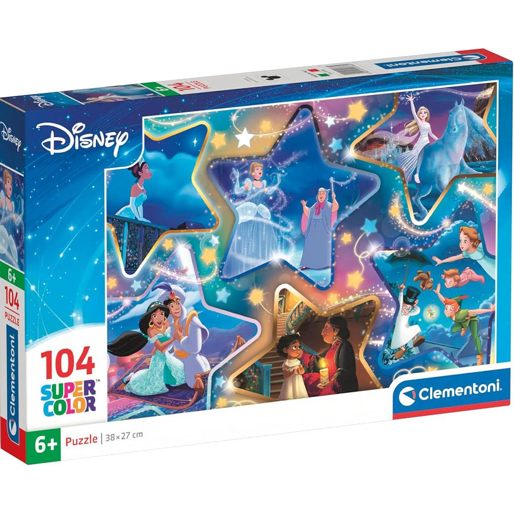 Disney Varázslatos pillantok 104 db-os Supercolor Puzzle - Clementoni
