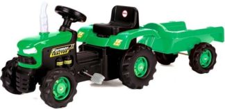 Dolu pedálos traktor utánfutóval - 146 cm