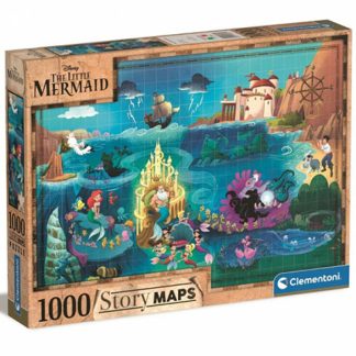 Disney A kishableány térkép puzzle 1000 db-os Clementoni