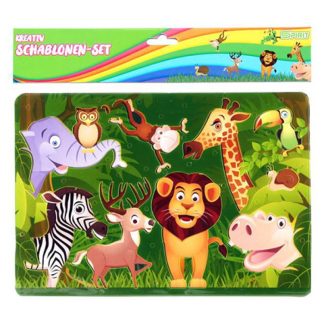 Spirit Szafari állatok kreatív műanyag rajzsablon