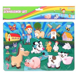 Spirit Farm állatok kreatív  műanyag rajzsablon