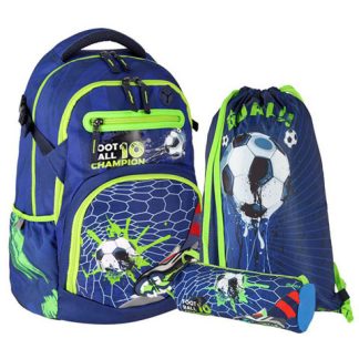 Spirit: Football No. 10 mintás iskolatáska, hátizsák 3 db-os szett