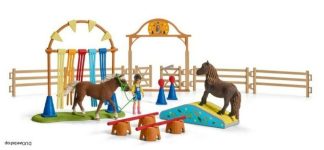 Schleich 42481 - Ügyességi edzés pónik számára