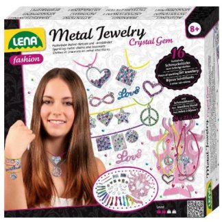 LENA : fém medálok és kristályok ékszerkészítő szett