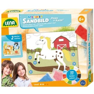 LENA : Az első homokképem - Állatok homokfestő szett