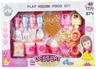 Édesség szett fánkkal, gofrival és kiegészítőkkel