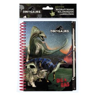 Kreatív képkarcoló és színező készlet – Dinoszauruszok