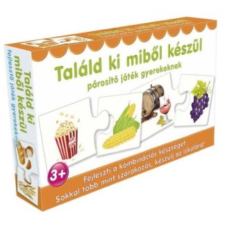 Találd ki miből készül párosító játék