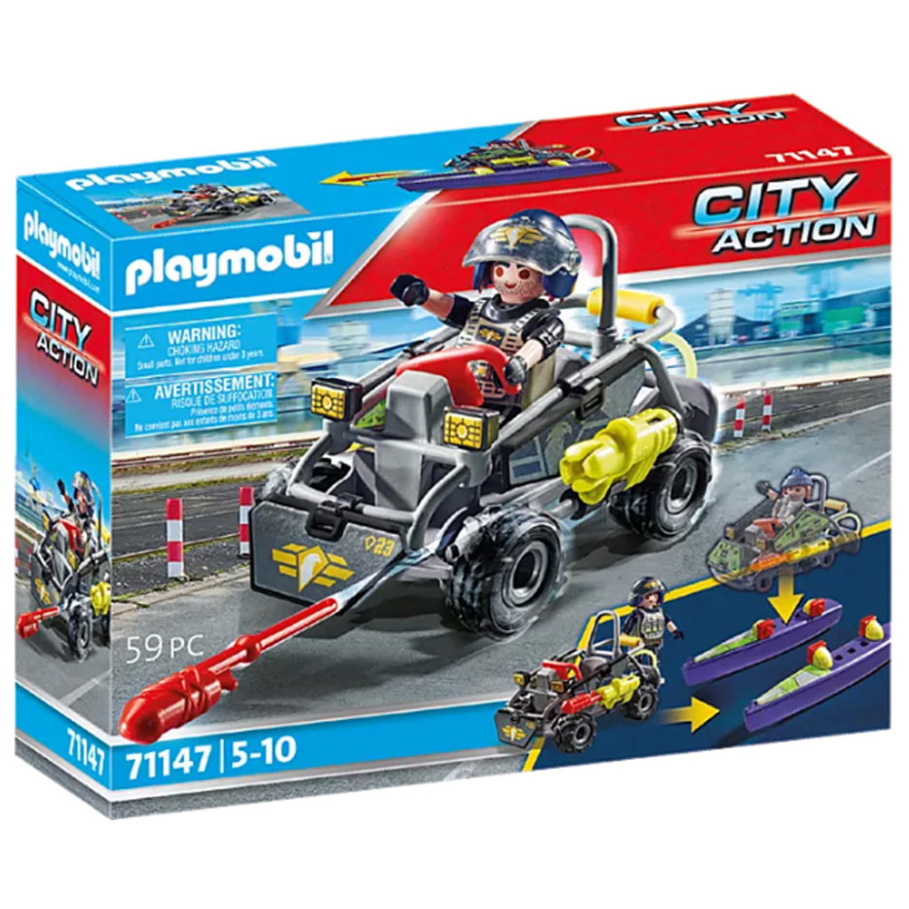 Playmobil 71147 - TEK kommandósok kétéltű autója