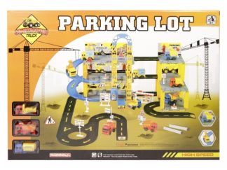 Háromemeletes parkolóház autópályával