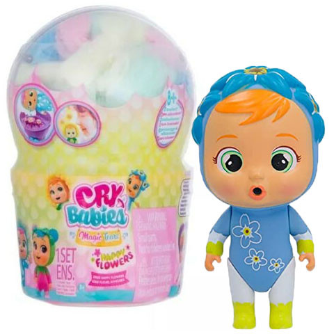 Cry Babies Varázskönnyek - Happy Flower kék baba