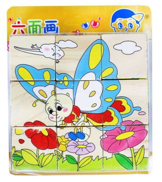 Fa kockák -állatkák,9db