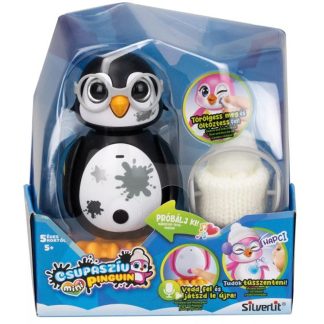 Silverlit: Csupaszív mini pingvin - fekete