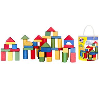Woodyland: Fa építőkocka szett 100 db