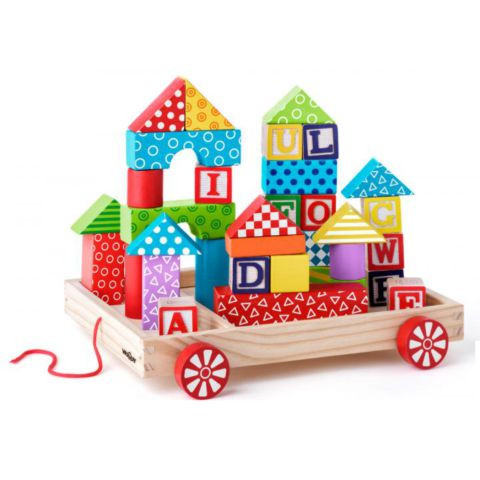 Woodyland Kocsi fa építőkockákkal