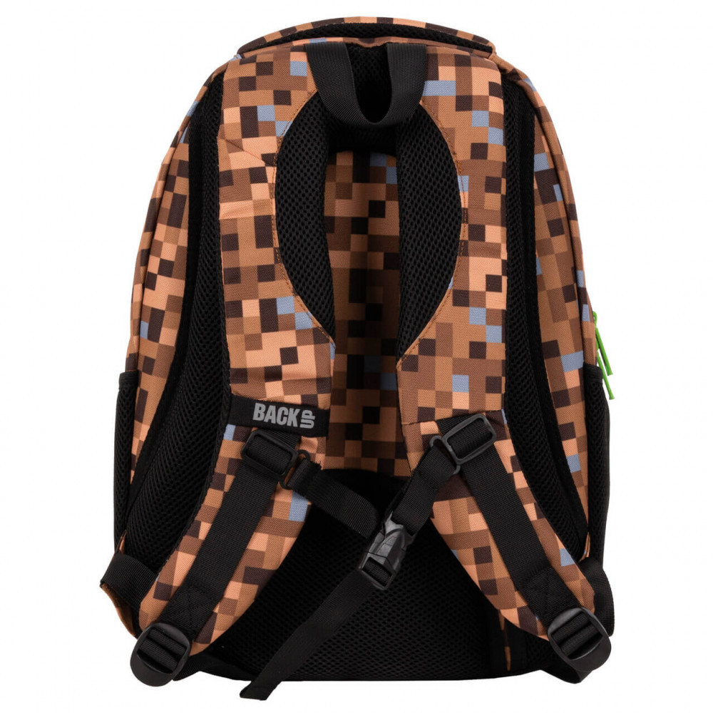 Minecraft mintás hátizsák, iskolatáska, 42x30x20cm, BackUp 2021 - Image 4