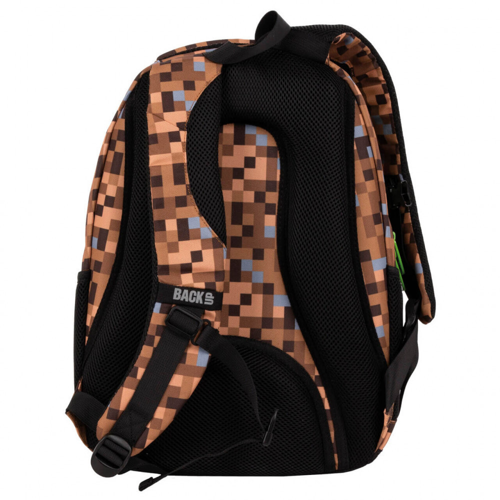 Minecraft mintás hátizsák, iskolatáska, 42x30x20cm, BackUp 2021 - Image 5