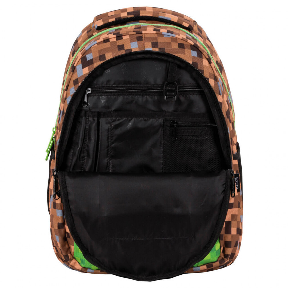 Minecraft mintás hátizsák, iskolatáska, 42x30x20cm, BackUp 2021 - Image 6