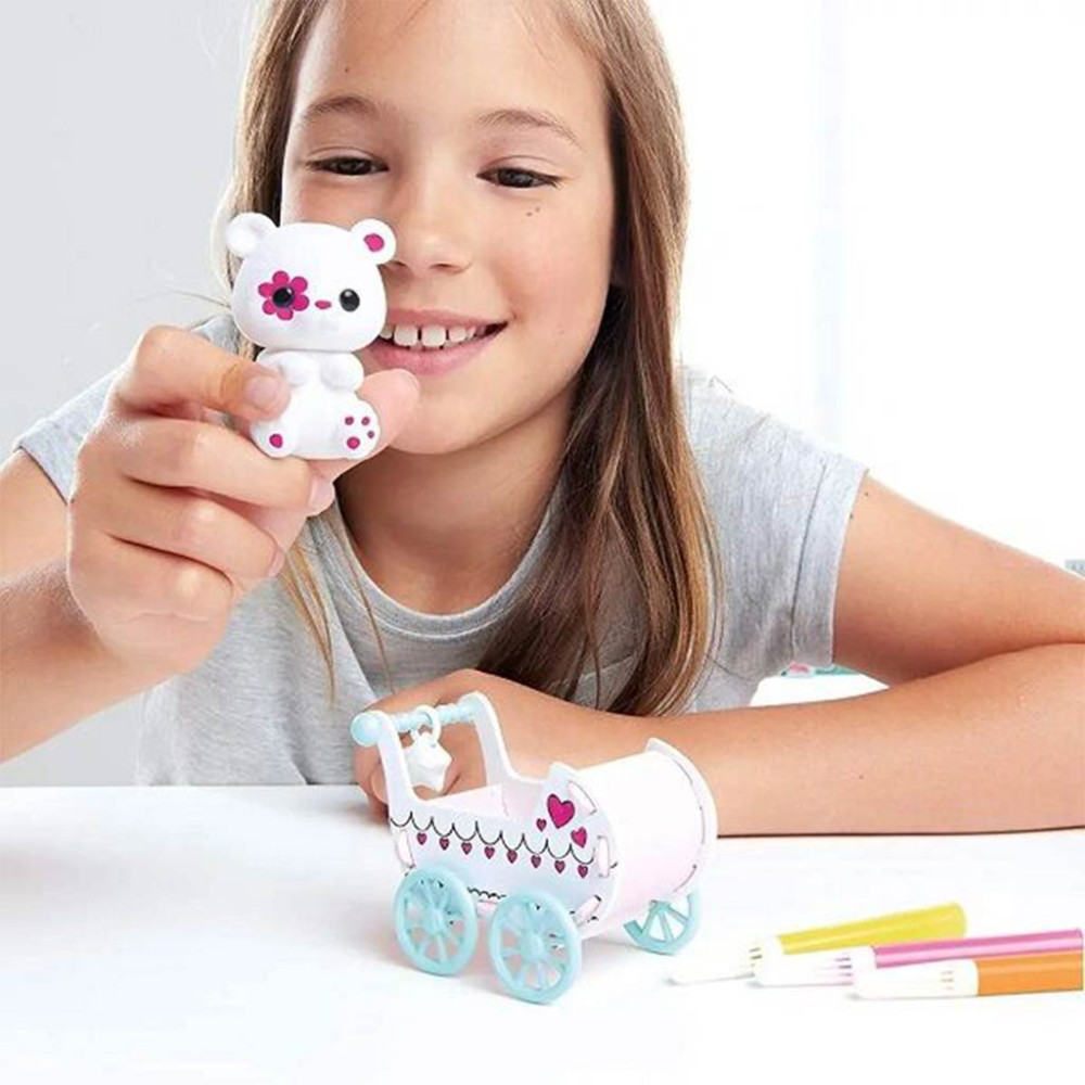 PlayMonster Fuzzikins maci babakocsival - Image 3