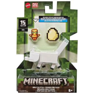 Minecraft: Arktikus Róka 8cm-es akciófigura kiegészítőkkel - Mattel