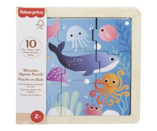Fisher-Price: Tengeri állatok fa kirakós táblácska