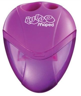 Hegyező, kétlyukú, tartályos, MAPED "I-Gloo", vegyes színek