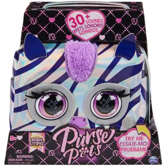 Purse Pets : Mettalic Magic Zebra interaktív táska - Spin Master
