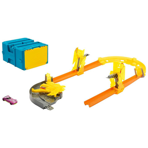 Hot Wheels : Truck Builder természeti erők villám deluxe pálya szett - Mattel - Image 2