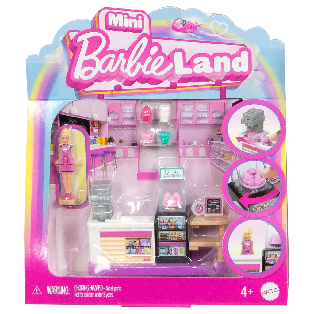 Barbie: Mini BarbieLand - Cukrászda játékszett